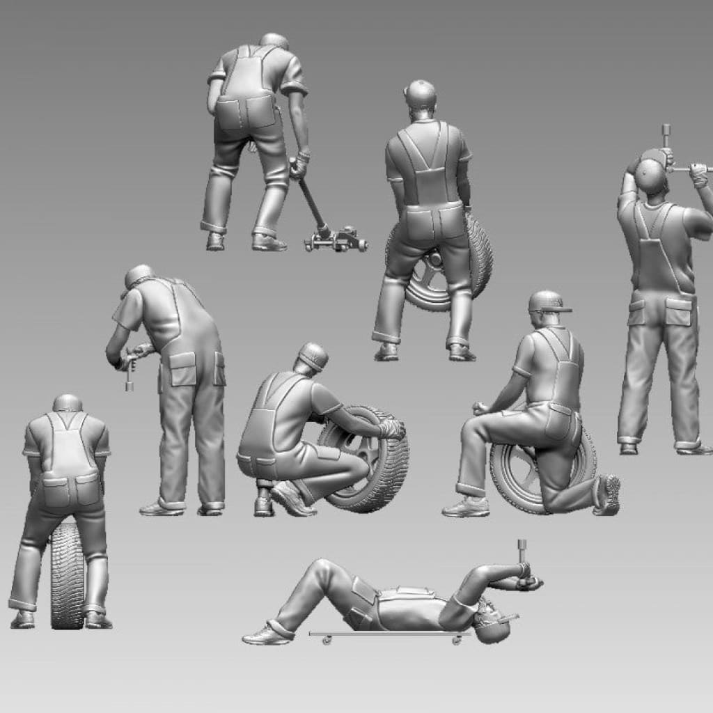 MM1070 Garage Mechanic 8 Figure
