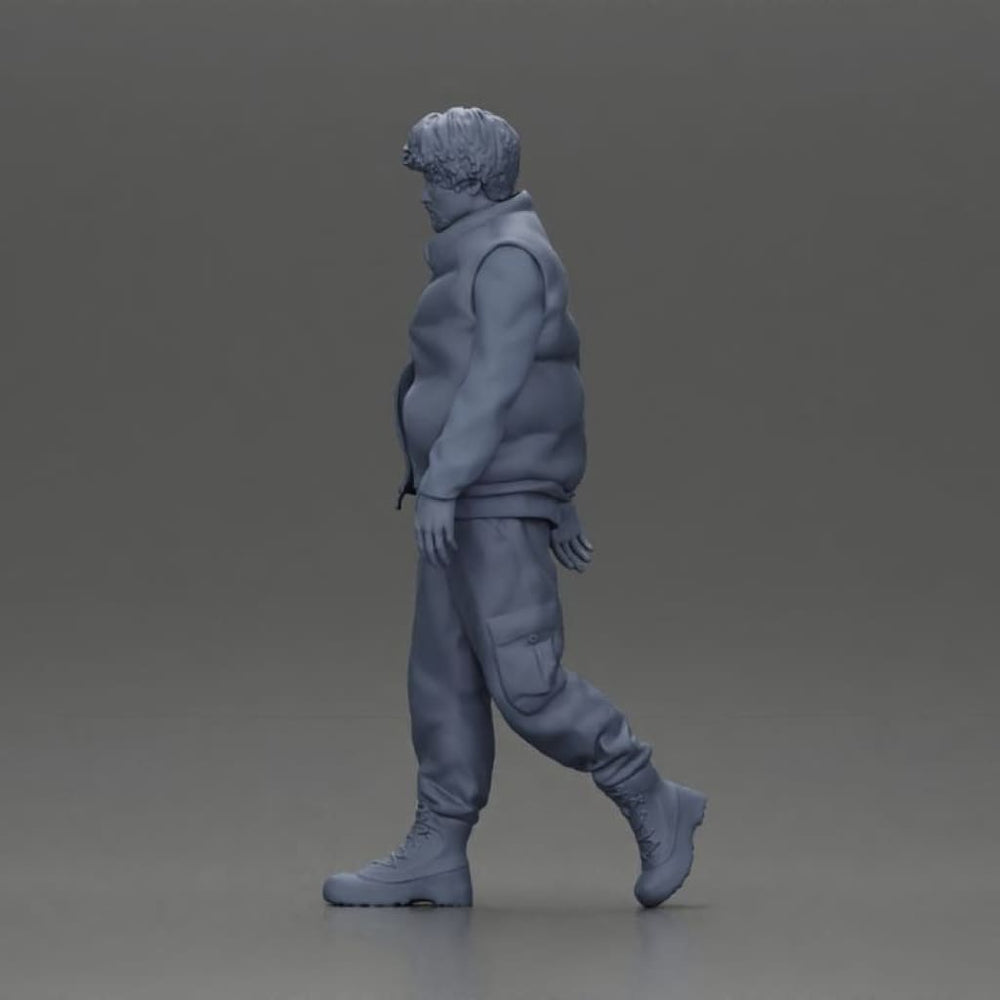 MM1090 Bearded man walking Figure