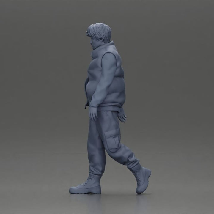 MM1090 Bearded man walking Figure