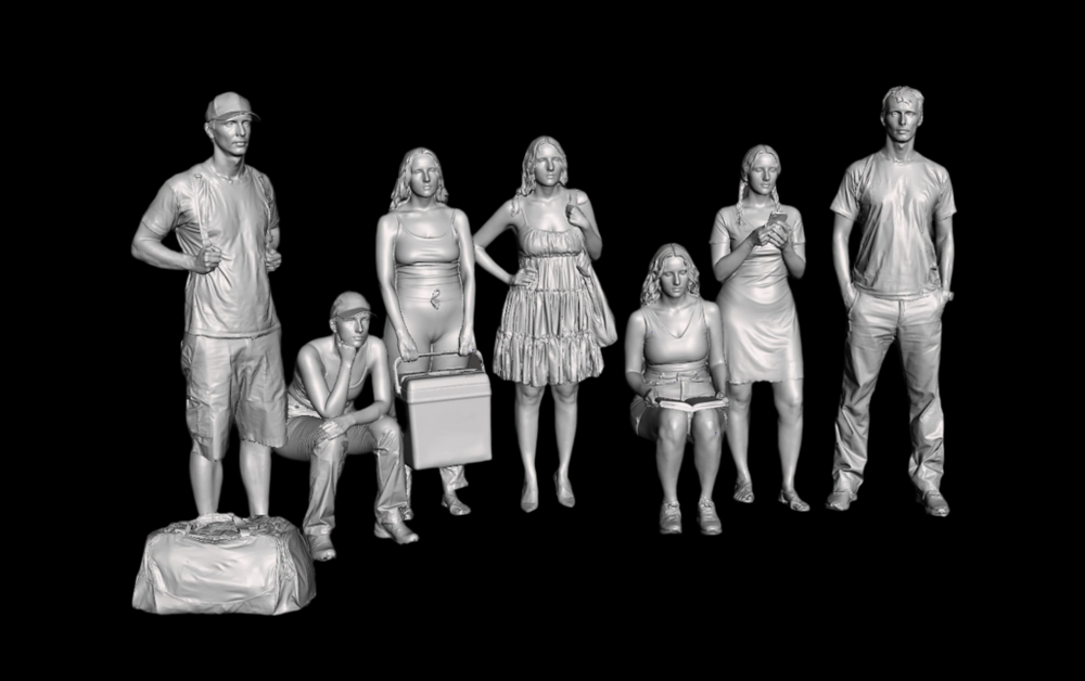 MM1102B OO Scale Passenger Figures Figure