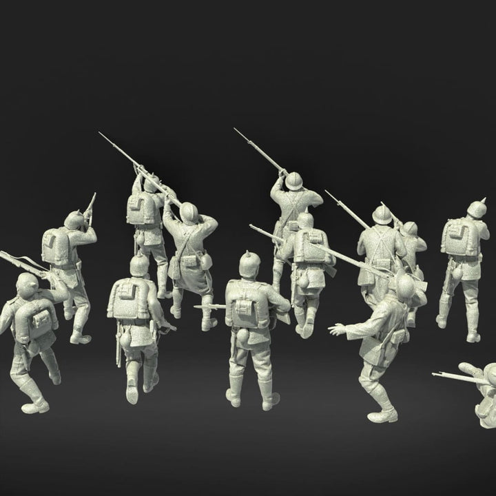 MM1108 French and German WW1 troops Figure