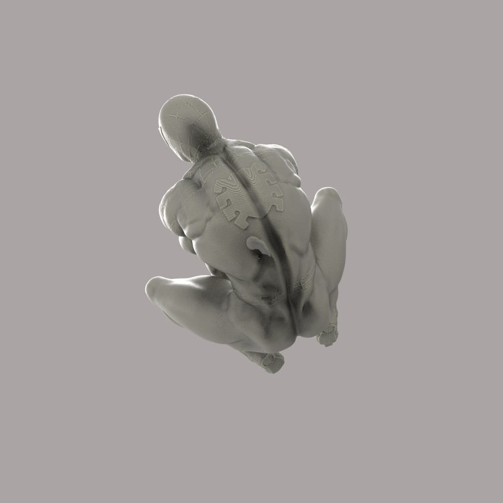 MM2041 Male in Spider Suit Figure