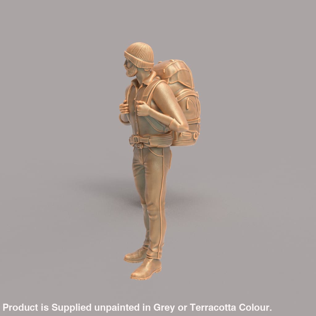 MM241 Male Hiker/Camping/Standing Looking at The View Figure