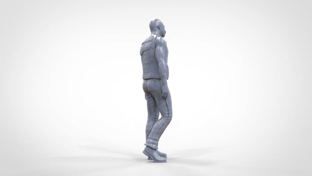 Male Biker/hells Angel Walking Figure