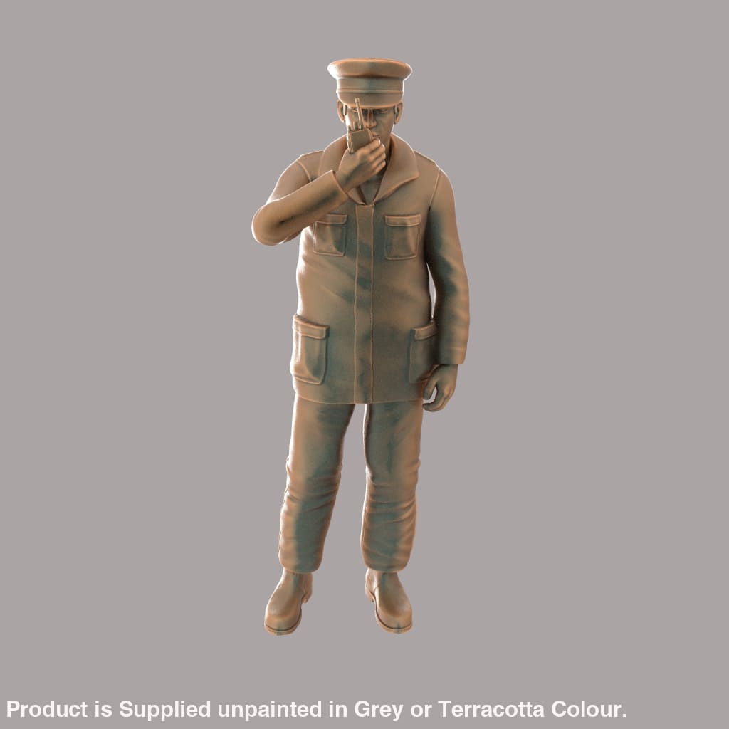 MM309 Police/Security Guard on Radio Figure