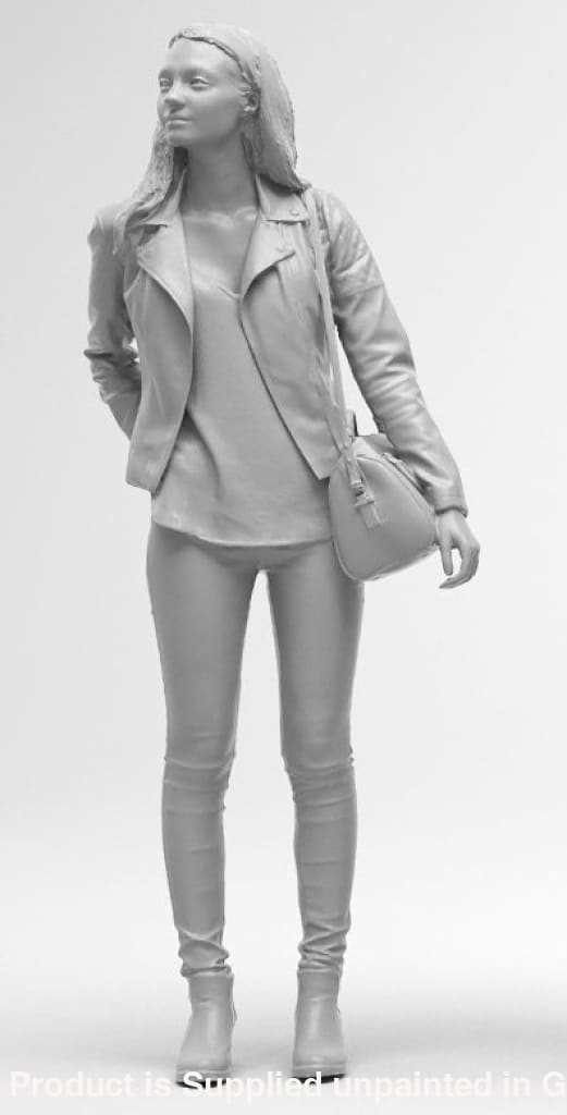 Smart Female With Bag A Figure