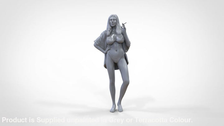 Skant Clad Female Smoking Mm813 Figure