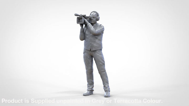 Male With Tv/Camera On Shoulders Mm815 Figure