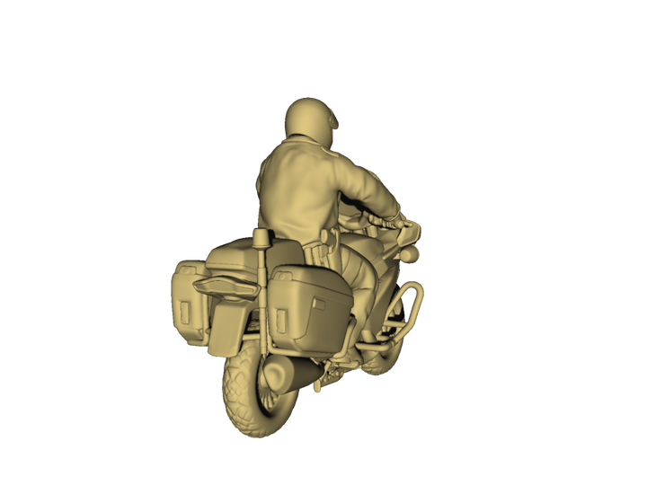 Mm855 Police Motorbike And Rider Figure