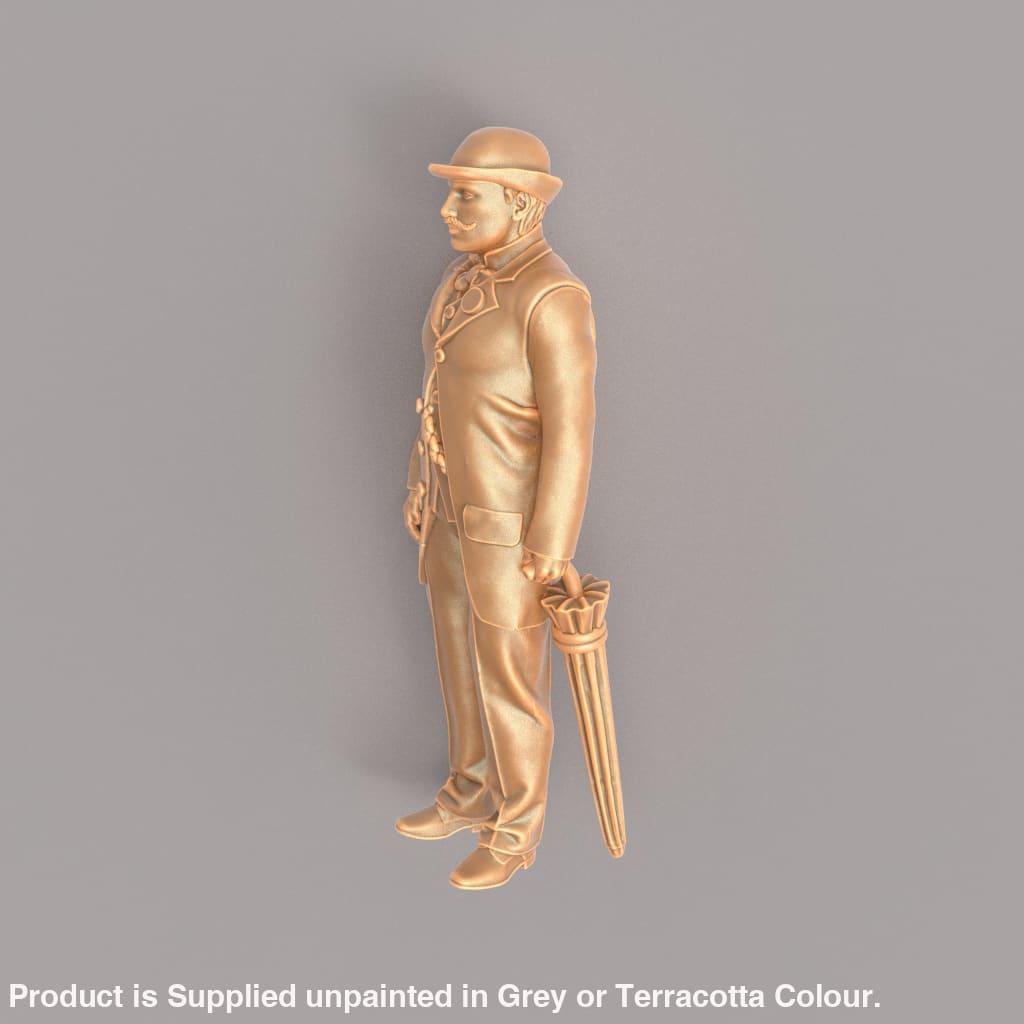 MM928B Edwardian/Victorian Male With Umbrella Figure
