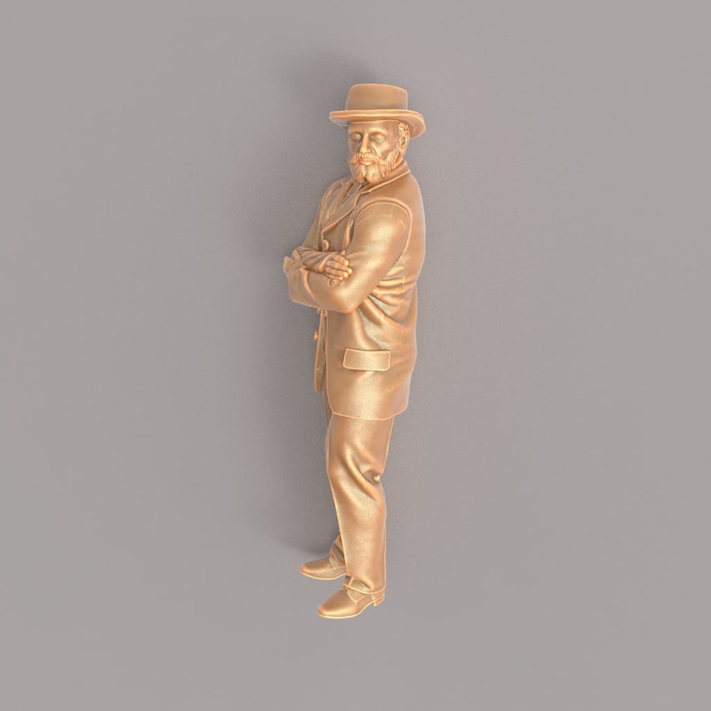 MM928E Edwardian/Victorian Gentleman arms crossed Figure