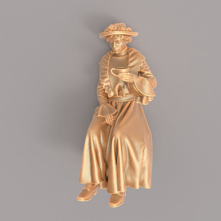 MM929A Edwardian/Victorian Female Sitting Figure