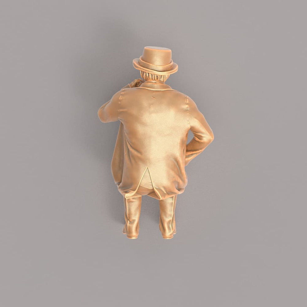 MM930D Edwardian/Victorian Male Sitting Drinking Tea Figure