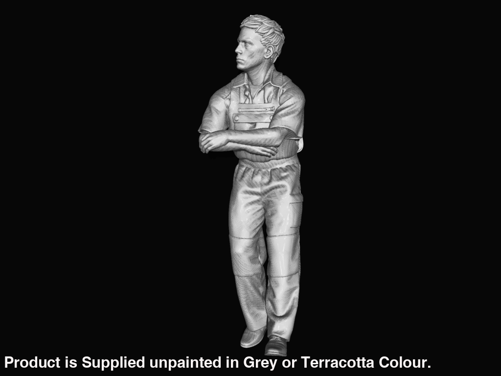Mm946 Fisherman Leaning Figure