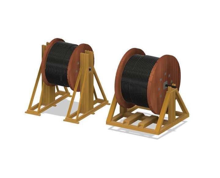 PJD092 Model Railway Cable Drum Jack and Stand