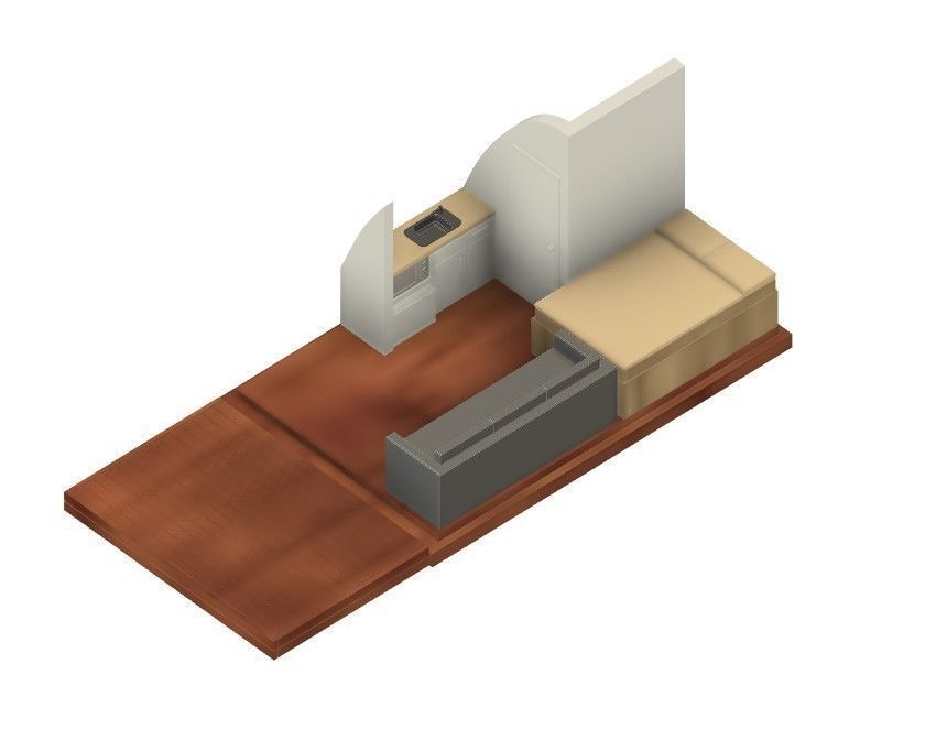 PJD068 Model Railway Glamping Pod