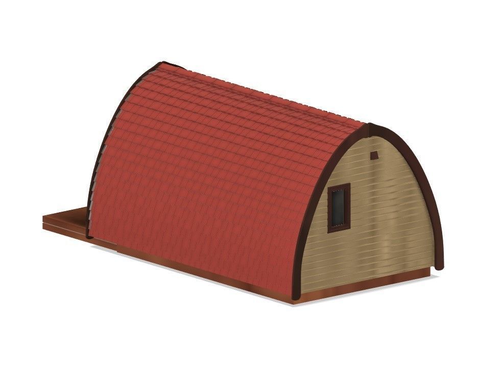 PJD068 Model Railway Glamping Pod