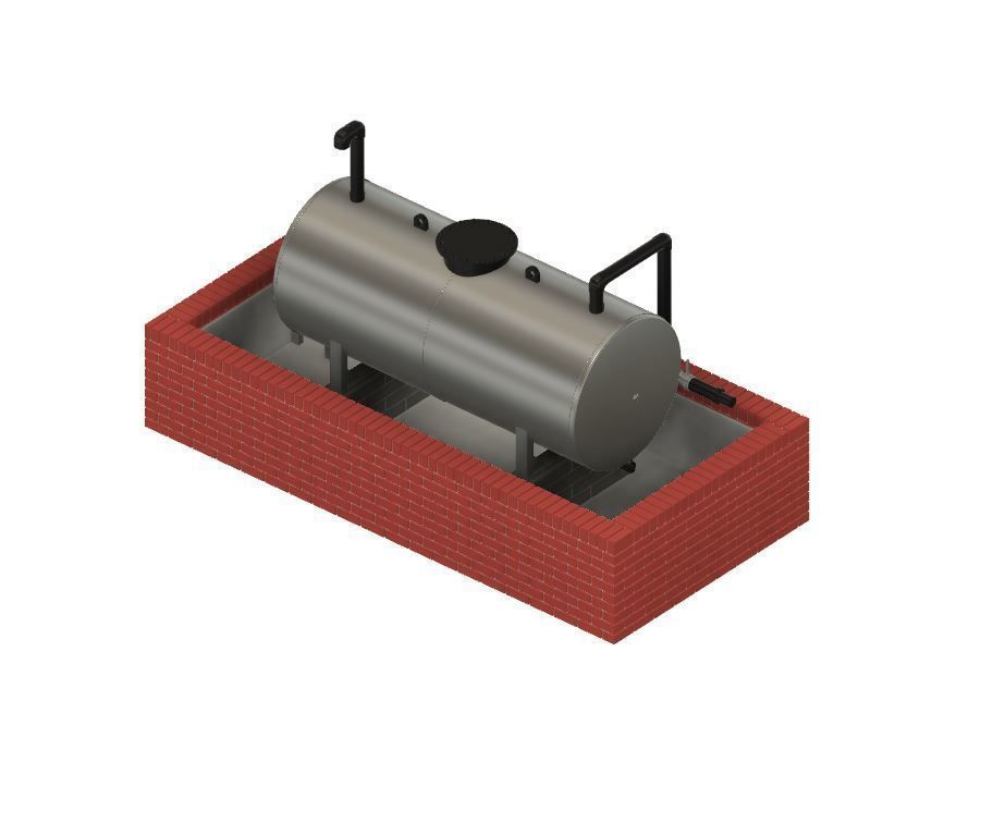 PJD058  Model Railway Oil Tank and Bund
