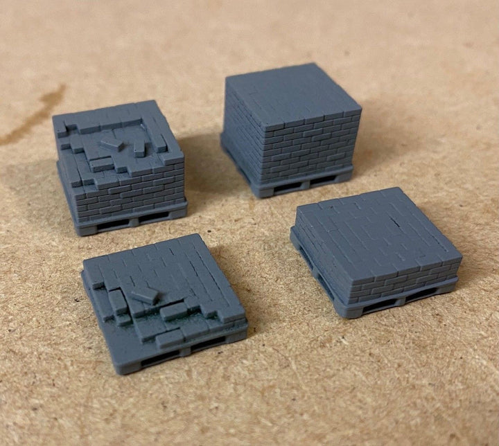 PJD089  Model Railway Brick Pallet Stacks
