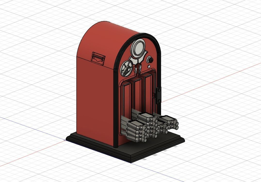 PJD006 Model Railway Token Machine on Cabinet x 2