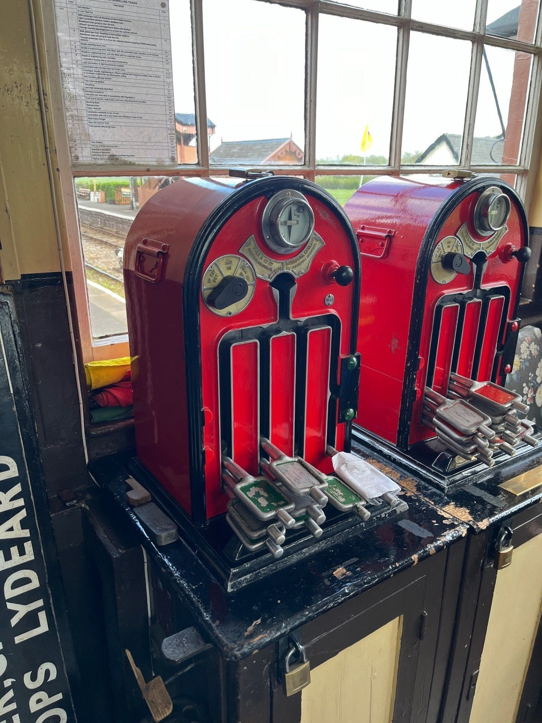 PJD006 Model Railway Token Machine on Cabinet x 2