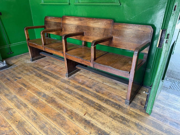 PJD095 Model Railway Waiting Room Wooden Bench