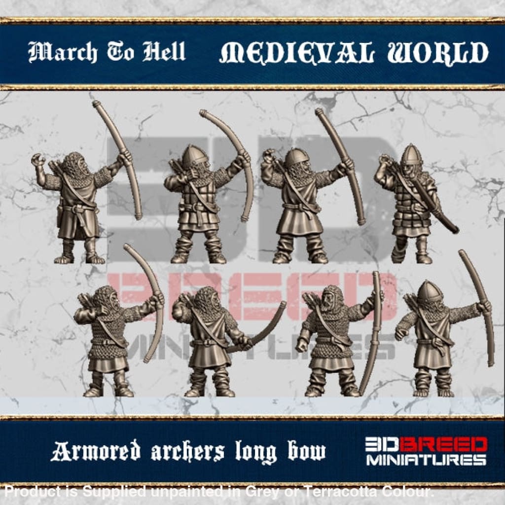 MW003 Armoured Archers Long Bow Figure