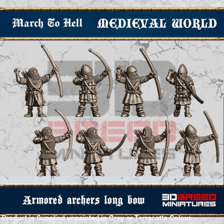 MW003 Armoured Archers Long Bow Figure
