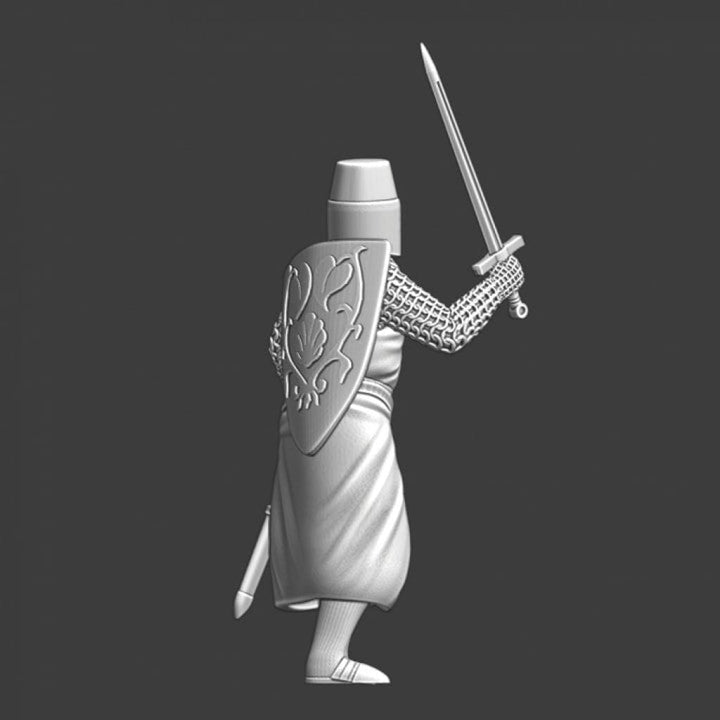 NCM008 Medieval Crusader Knight with sword Medieval Figure