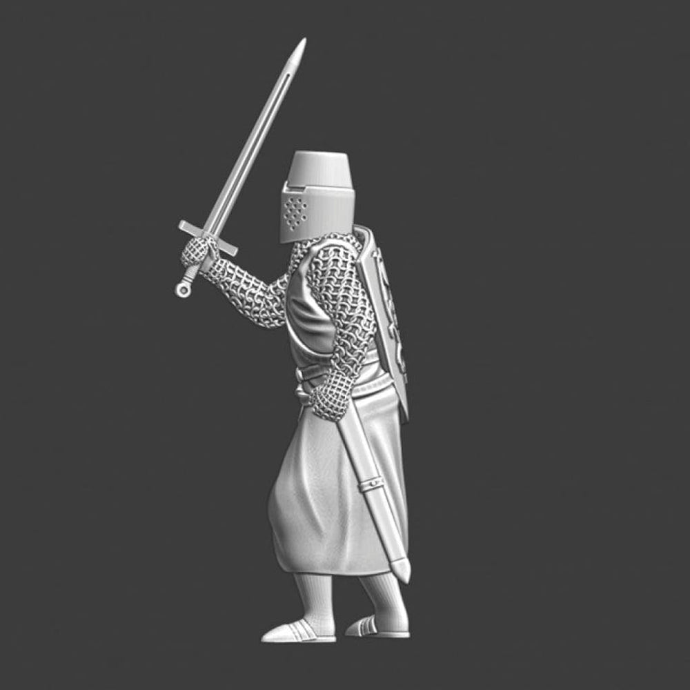 NCM008 Medieval Crusader Knight with sword Medieval Figure