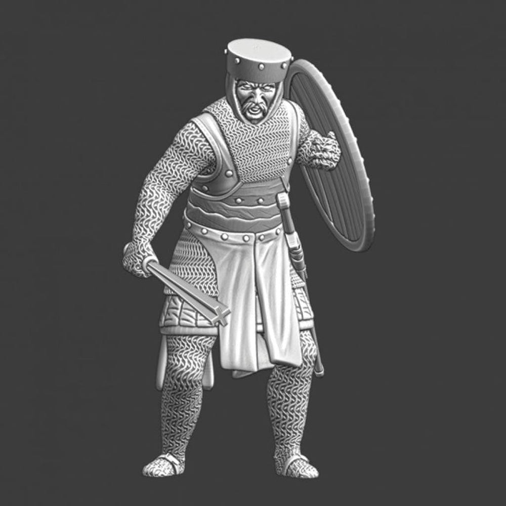 NCM012 Medieval infantryman with barmace Medieval Figure