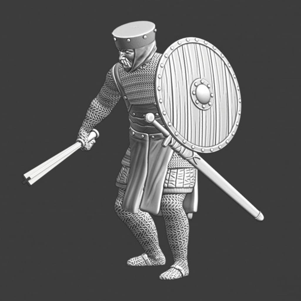 NCM012 Medieval infantryman with barmace Medieval Figure