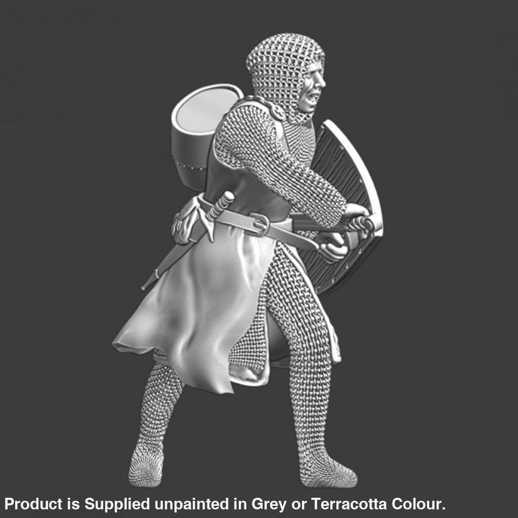 NCM021 Medieval Squire drawing his Sword Medieval Figure