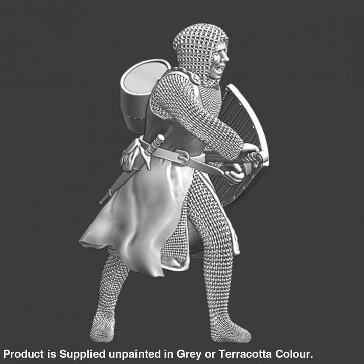 NCM021 Medieval Squire drawing his Sword Medieval Figure