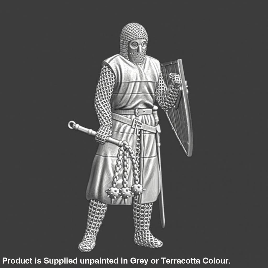 NCM052 Medieval Lazarus/Leper knight with flail Medieval