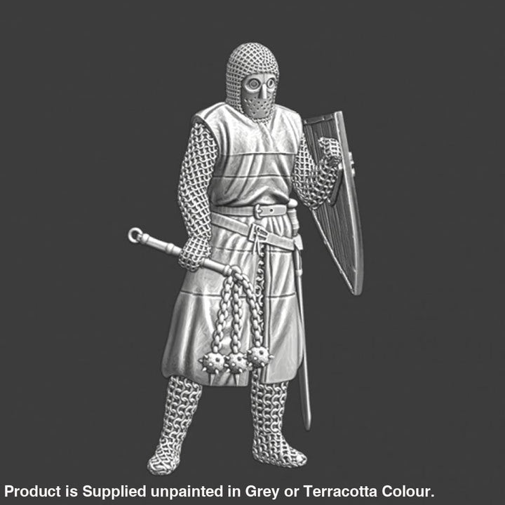 NCM052 Medieval Lazarus/Leper knight with flail Medieval
