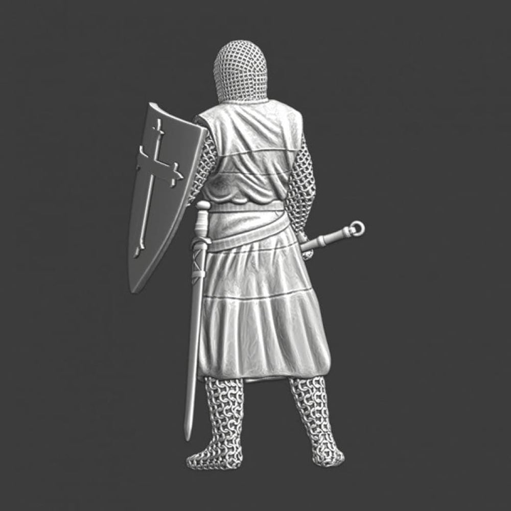 NCM052 Medieval Lazarus/Leper knight with flail Medieval