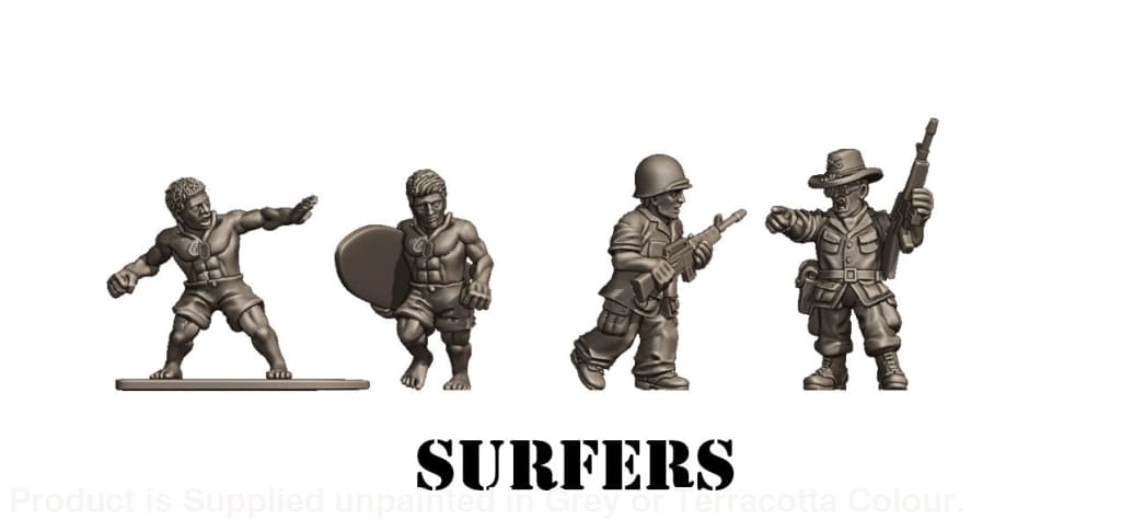 NTH Vietnam Colonel and Surfers Figure