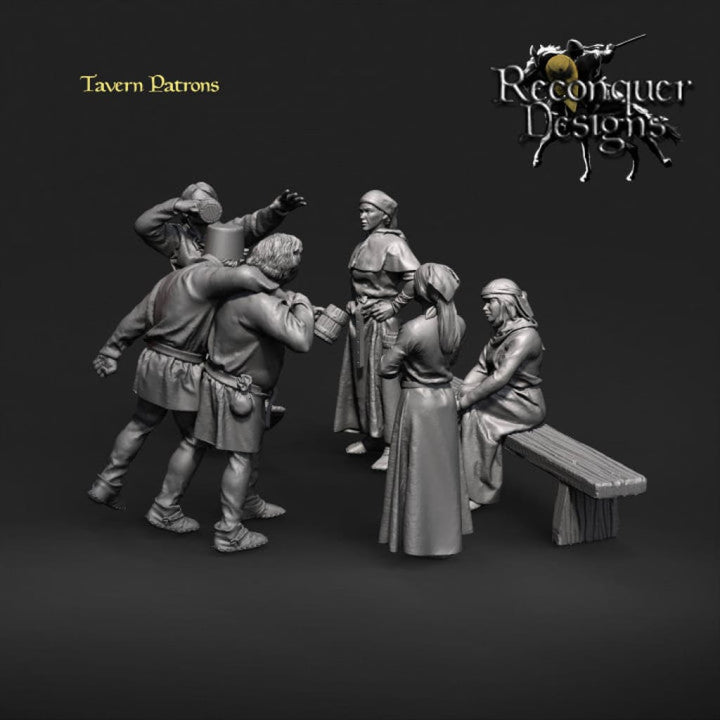 REM0001 Tavern/Drunk Patrons Medieval Figure