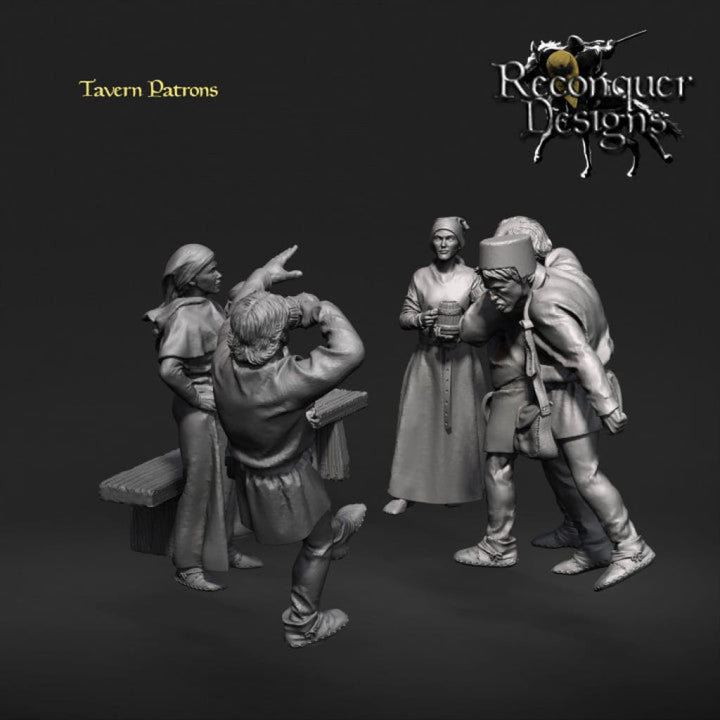 REM0001 Tavern/Drunk Patrons Medieval Figure
