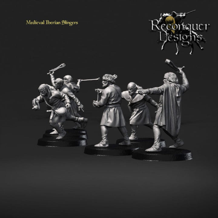 REM0056 Iberian Medieval Slingers x 13 Medieval