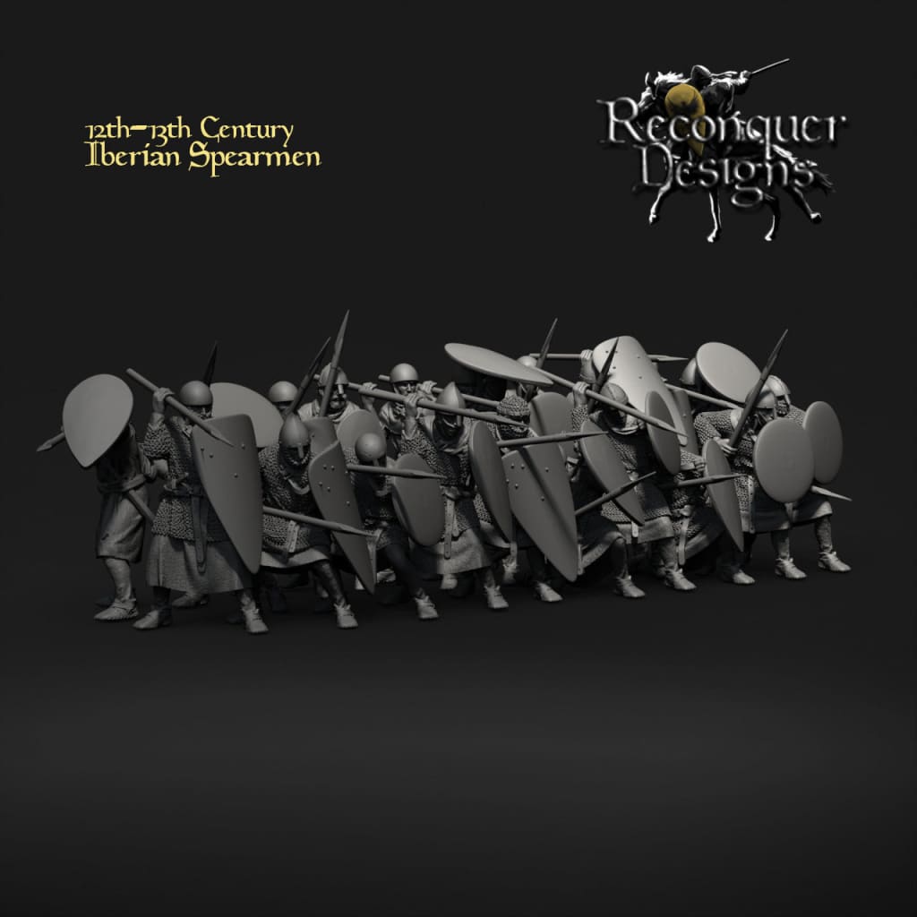 REM0111 12th - 13th century Iberian Spearmen Medieval