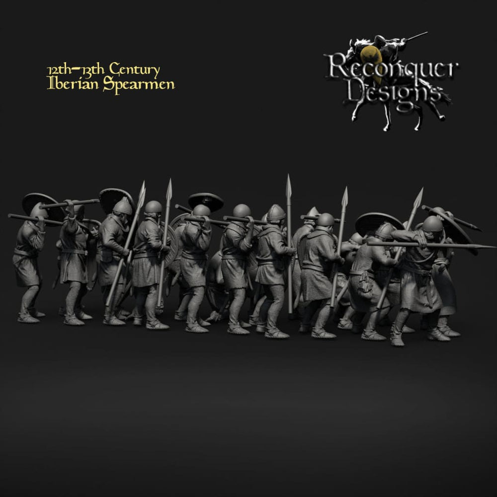 REM0111 12th - 13th century Iberian Spearmen Medieval