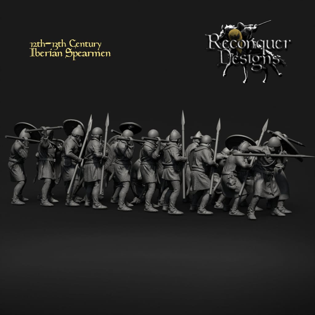 REM0111 12th - 13th century Iberian Spearmen Medieval