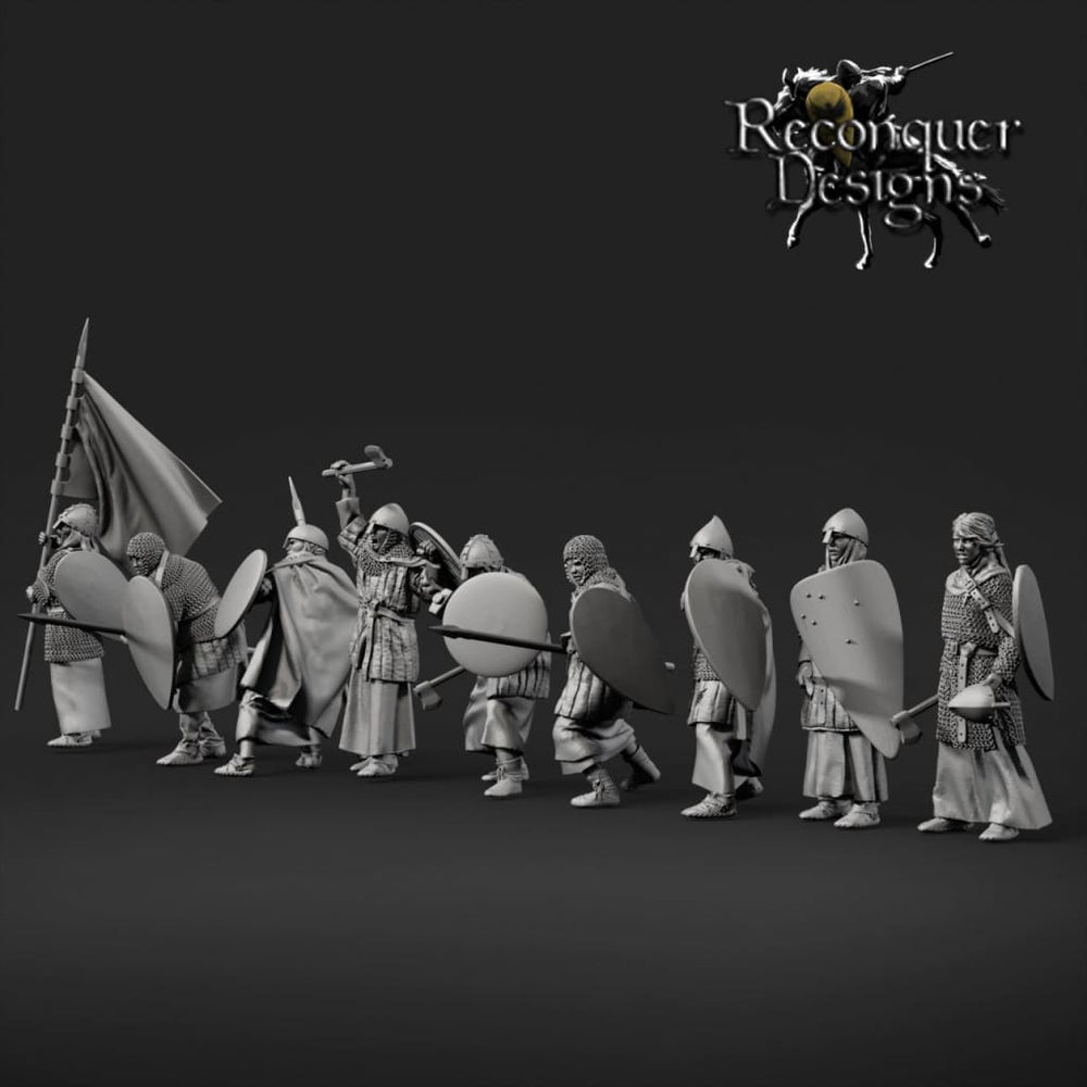 REM0120 Order of the Hatchet scene B Medieval Figure