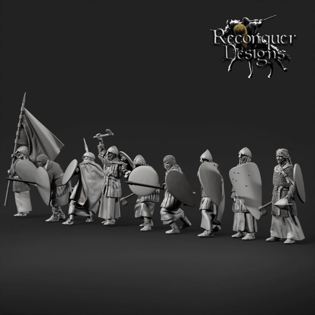 REM0120 Order of the Hatchet scene B Medieval Figure