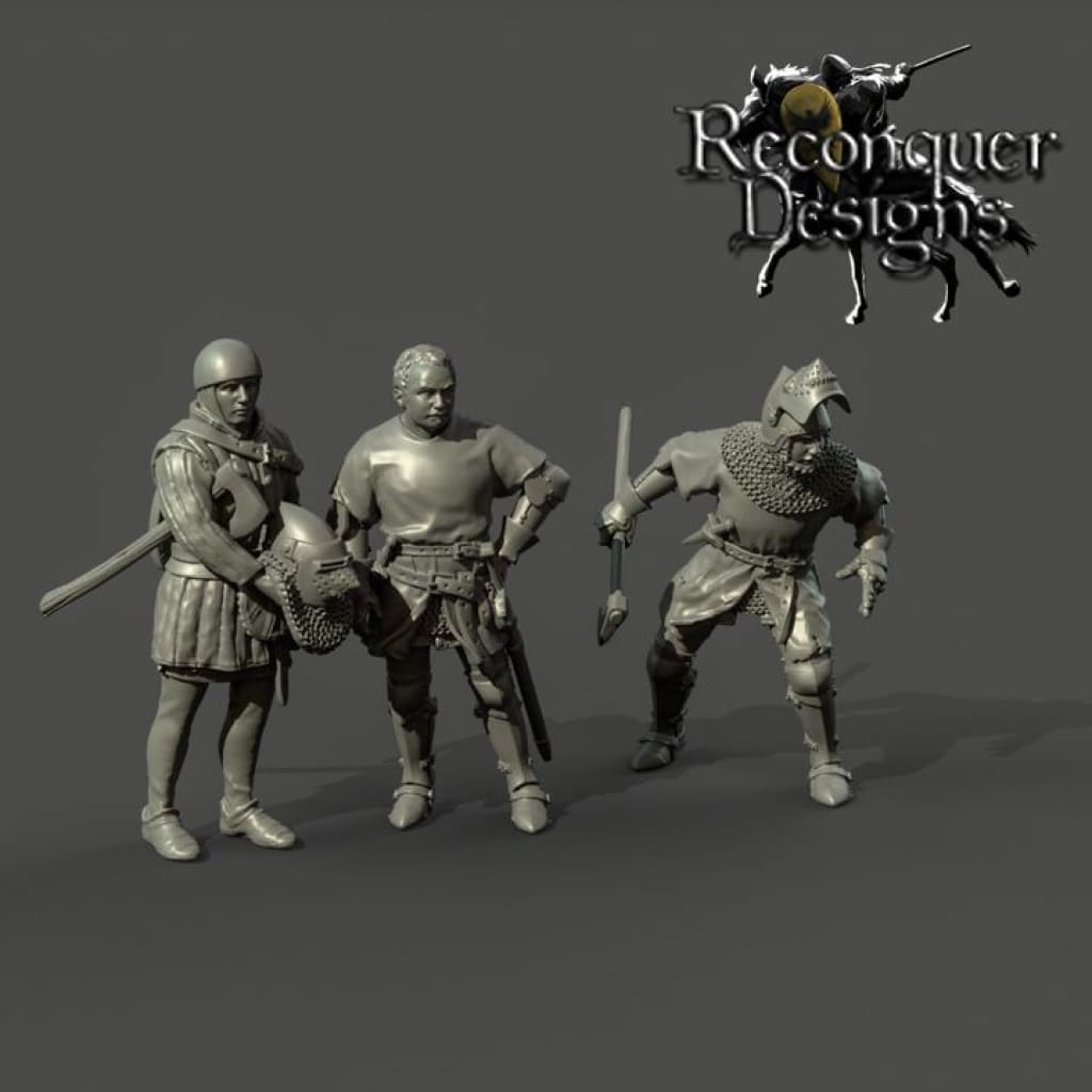 REM0139A Bertrand du Guesclin and squire Medieval