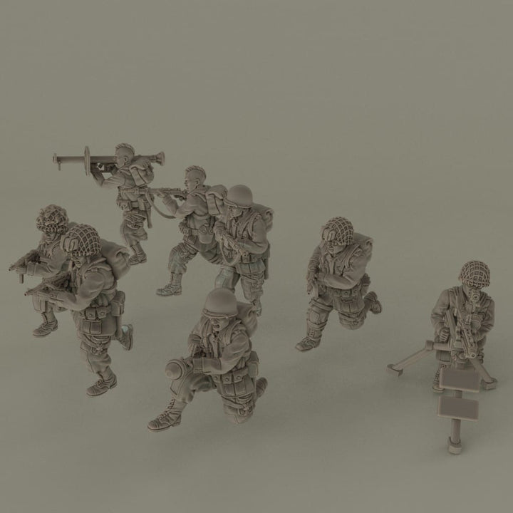 US Airbourne with Captured German Weapons 28mm 1:56 Wargaming Figure
