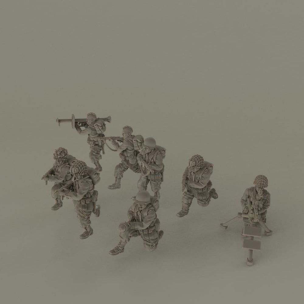 US Airbourne with Captured German Weapons 28mm 1:56 Wargaming Figure