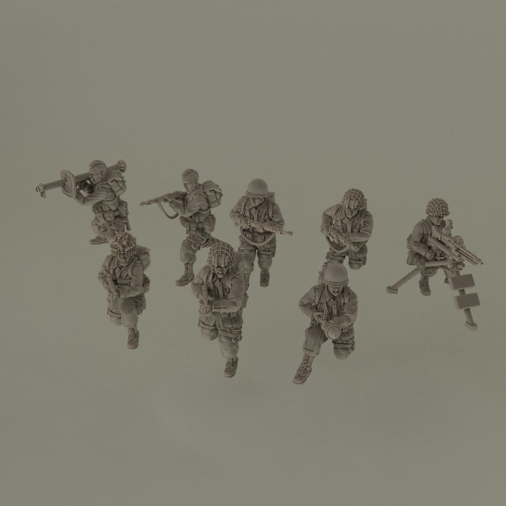 US Airbourne with Captured German Weapons 28mm 1:56 Wargaming Figure